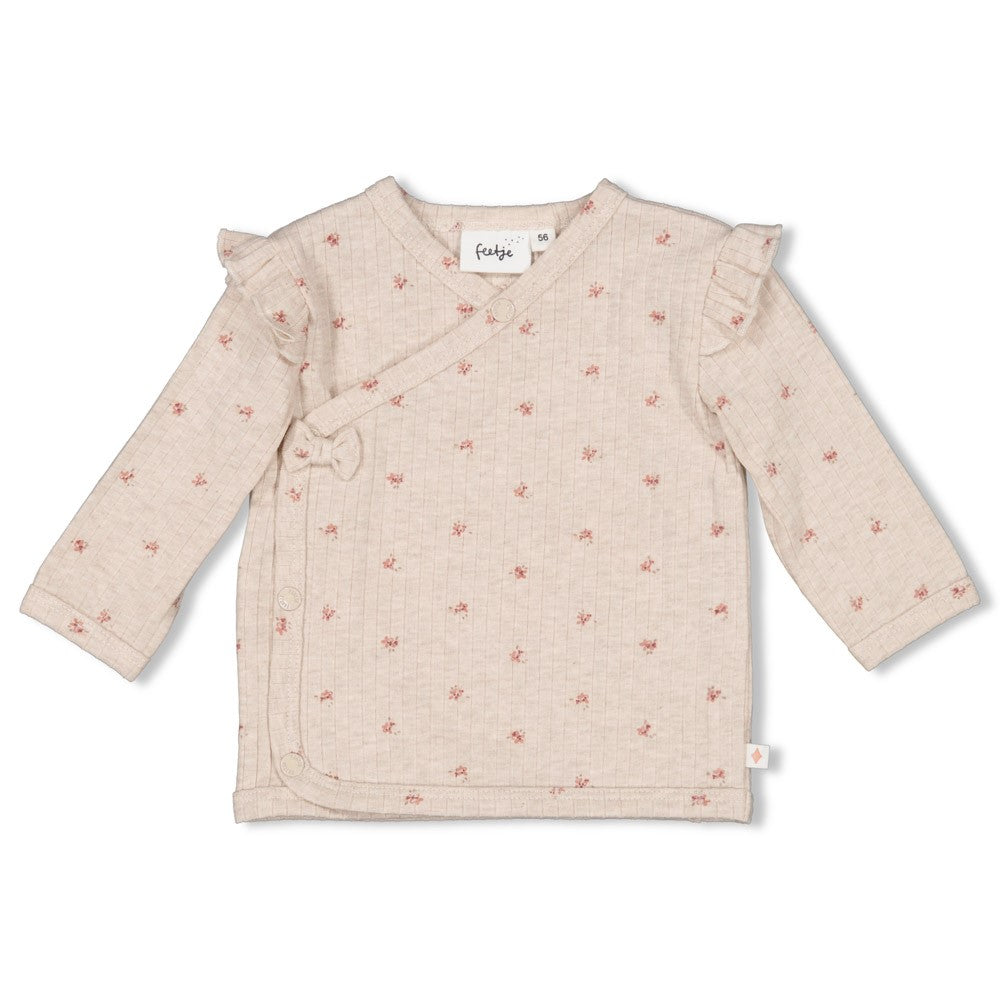 Feetje Overslagshirt rib AOP - Morning Sun
