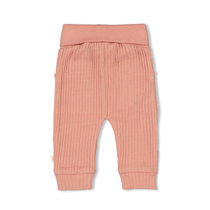 Feetje Broek ajour rib - Morning Sun