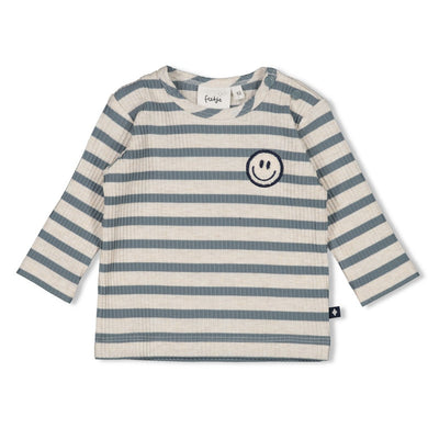 Feetje Longsleeve rib met streep -  Let's Go!