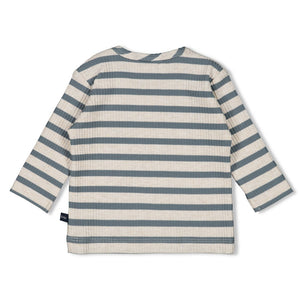 Feetje Longsleeve rib met streep -  Let's Go!
