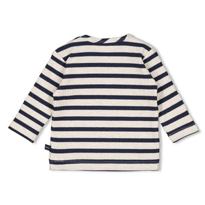 Feetje Longsleeve rib met streep -  Let's Go!
