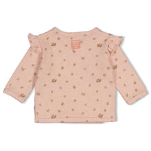 Afbeelding in Gallery-weergave laden, Feetje - Overslagshirt pointelle rib AOP - Fall in Love