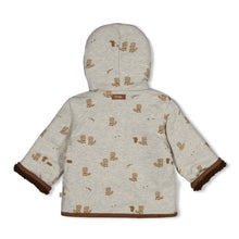 Afbeelding in Gallery-weergave laden, Feetje - Omkeerbaar teddy jasje met capuchon - Tiny Timber Tales