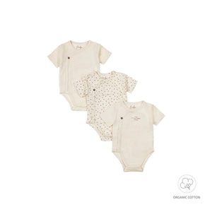 Dirkje Baby 2 layers body 3-pack ss organic cotton