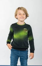 Afbeelding in Gallery-weergave laden, B.NOSY - SETH sweater galaxy print groen