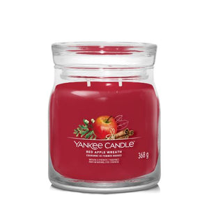 YC Red Apple Wreath Signature Medium Jar