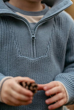 Afbeelding in Gallery-weergave laden, Little Dutch Gebreide trui Stone Blue