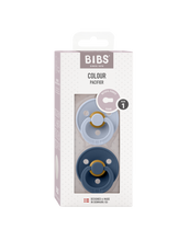 Afbeelding in Gallery-weergave laden, BIBS Colour speen latex 2 pack -Dusty blue/Steel blue