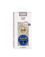 Afbeelding in Gallery-weergave laden, BIBS Colour speen latex 2 pack -Vanilla/Cornflower