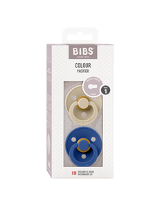 BIBS Colour speen latex 2 pack -Vanilla/Cornflower
