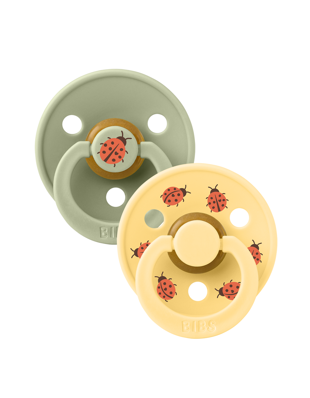 BIBS Studio Colour 2 pack Ladybug Sage Mix