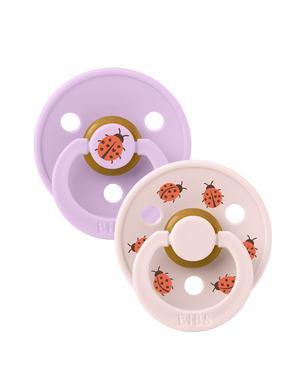 BIBS Studio Colour 2 pack Ladybug Violet Sky Mix