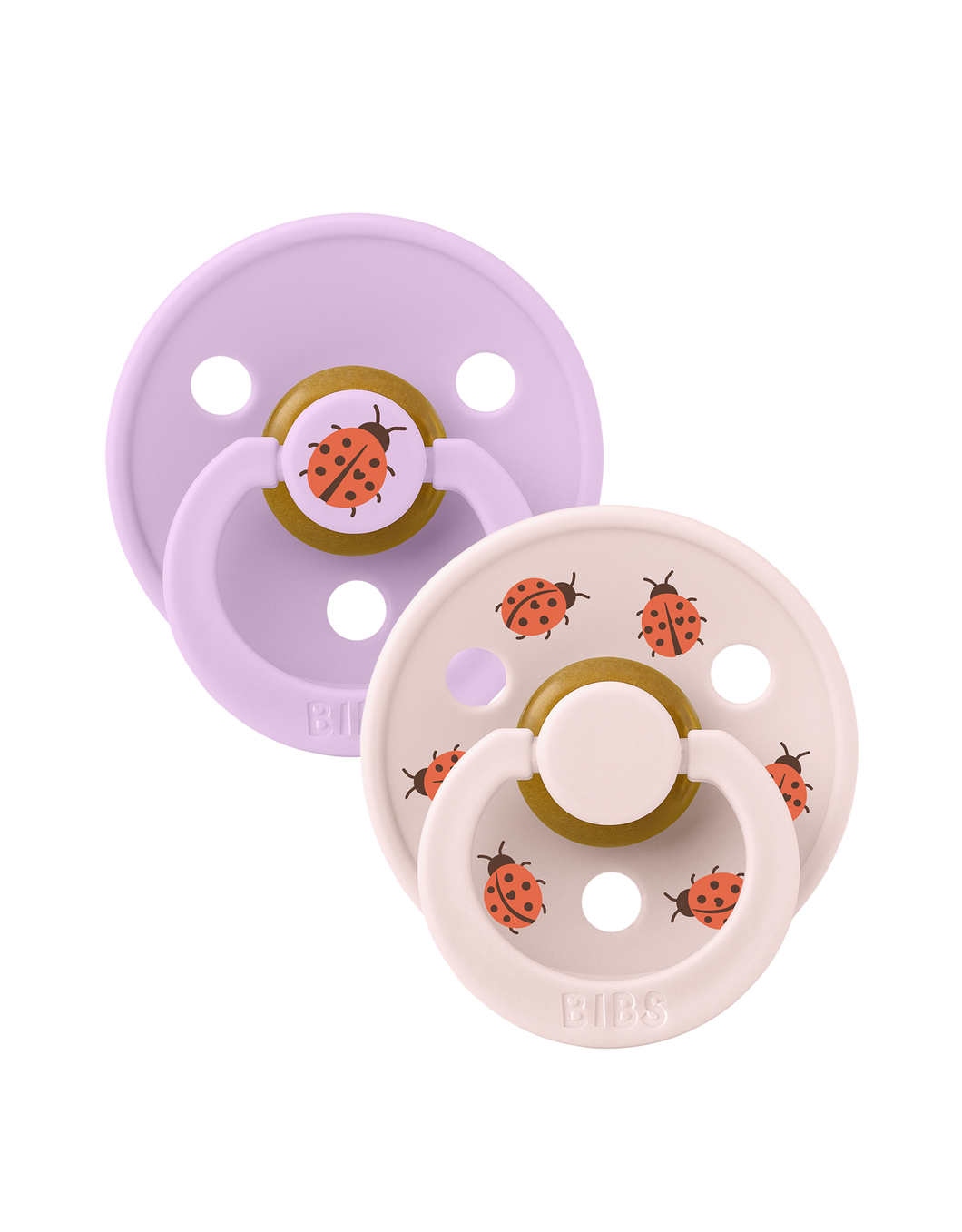 BIBS Studio Colour 2 pack Ladybug Violet Sky Mix