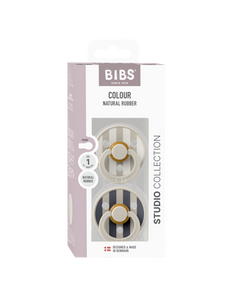 BIBS Studio Colour Block 2 pack Sand mix