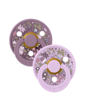 Afbeelding in Gallery-weergave laden, BIBS x Liberty 2 PACK Colour Camomile Lawn - Violet Sky Mix