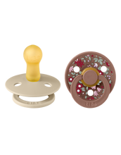 Afbeelding in Gallery-weergave laden, BIBS x Liberty 2 PACK Colour Chamomile Lawn - Woodchuck mix