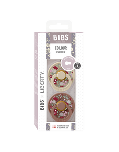 BIBS x Liberty 2 PACK Colour Chamomile Lawn - Woodchuck mix