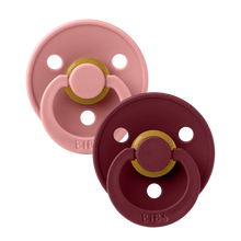 Afbeelding in Gallery-weergave laden, BIBS Colour speen latex 2 pack - Dusty pink/Elderberry