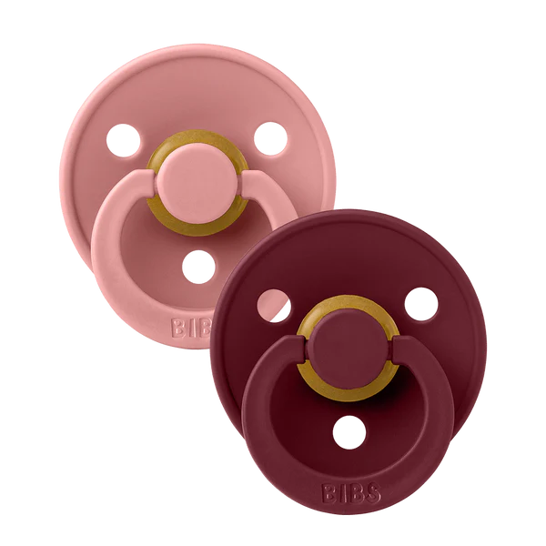 BIBS Colour speen latex 2 pack - Dusty pink/Elderberry