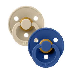 BIBS Colour speen latex 2 pack -Vanilla/Cornflower