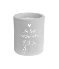 Afbeelding in Gallery-weergave laden, Cement candle - Better with you