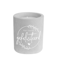 Afbeelding in Gallery-weergave laden, Cement candle - Gefeliciteerd