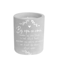 Afbeelding in Gallery-weergave laden, Cement candle - Opa en Oma