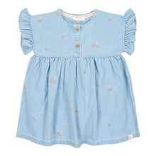 Afbeelding in Gallery-weergave laden, Little Dutch - Toddler girls Summer 26 - Jurkje korte mouw Denim