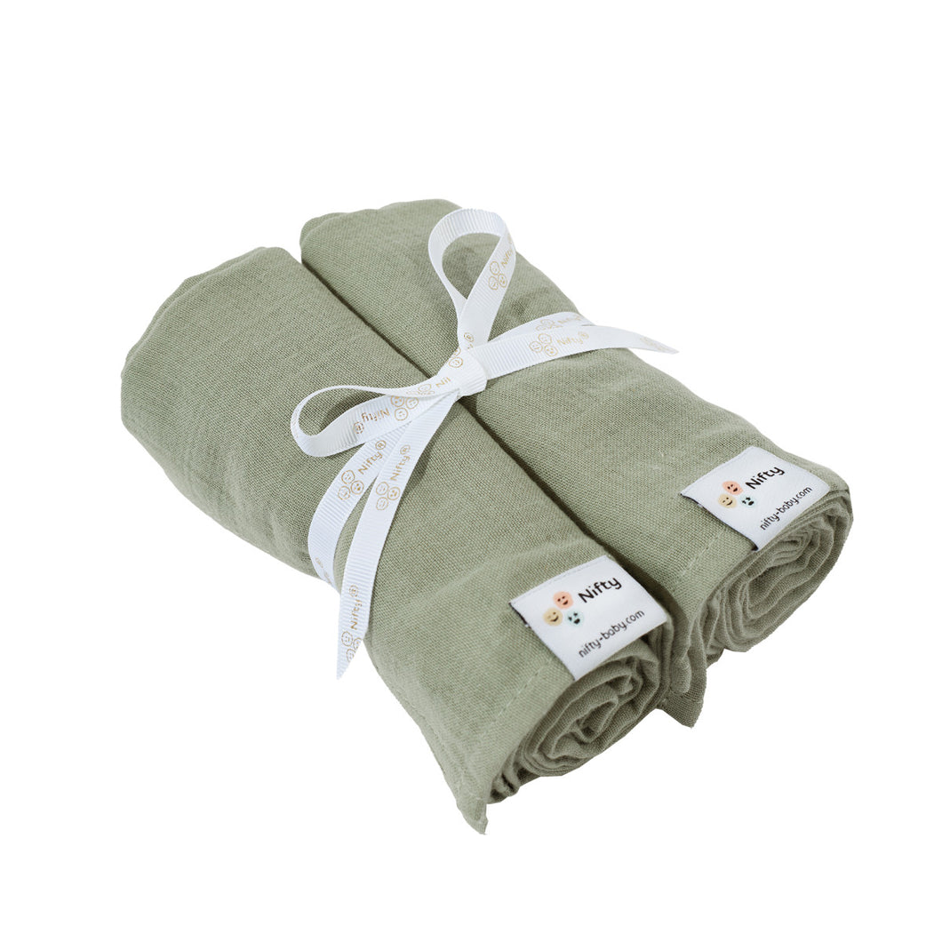 Nifty Hydrofiele doeken 2-pack Olive