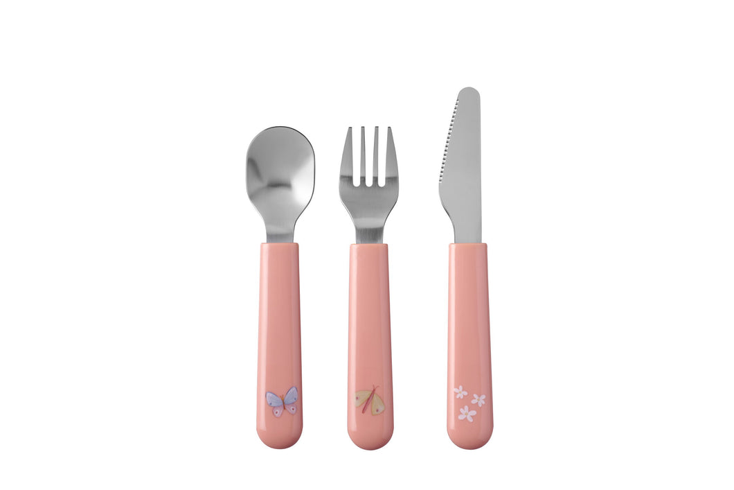 Little Dutch Kinderbestekset Mepal Mio 3-delig - Flowers & Butterflies