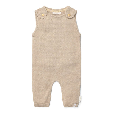 Little Dutch Gebreid boxpakje Soft Beige Melee