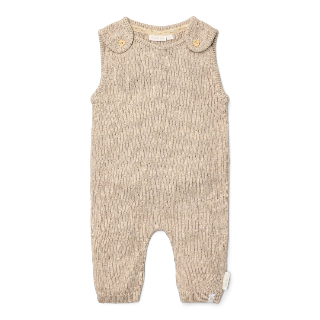 Little Dutch Gebreid boxpakje Soft Beige Melee