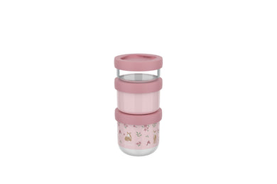 Little Dutch Stapelbare snackbox Mepal Mio 3-delig - Fairy Garden