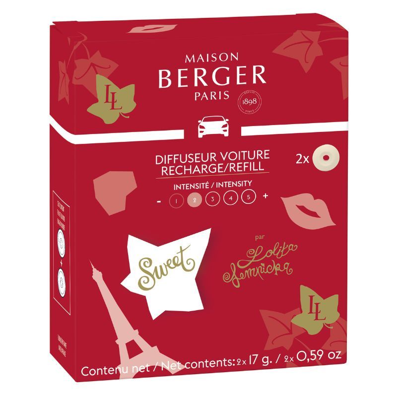 Maison Berger Navulling Autoparfum Lolita Lempicka Sweet - 2 stuks
