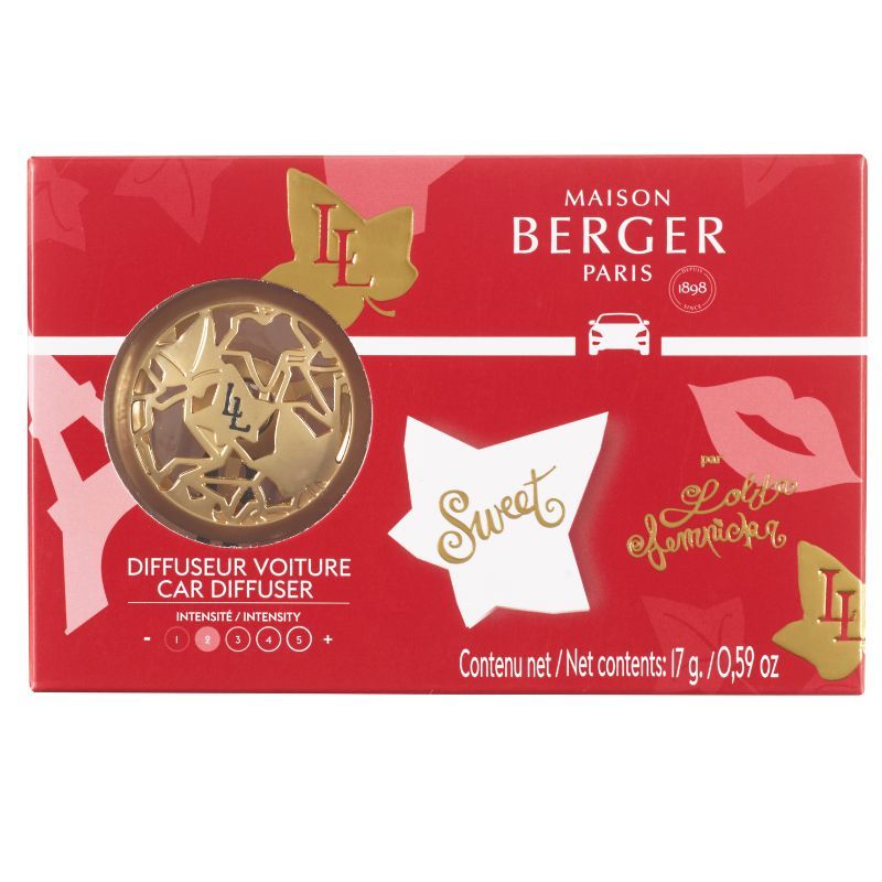 Maison Berger Autoparfum Giftset Lolita Lempicka Satin Gold - Sweet