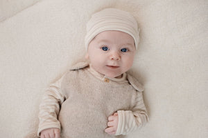 Little Dutch Gebreid boxpakje Soft Beige Melee