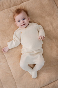 Little Dutch Gebreide broek Off White