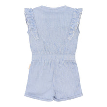 Afbeelding in Gallery-weergave laden, Little Dutch - Toddler girls Summer 26 - Kort tuinpak Denim Blue Stripe