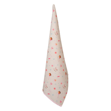 Theedoek 50x70 cm Beige Roze Katoen Hobbelpaard Keukenhanddoek