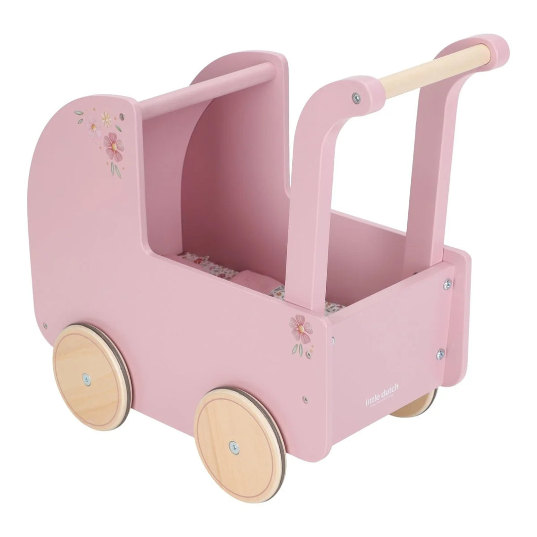 Little Dutch Houten poppenwagen FSC incl. textiel