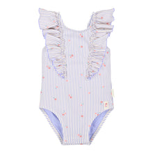 Afbeelding in Gallery-weergave laden, Little Dutch - Badpak met ruches Dreamy Stripes