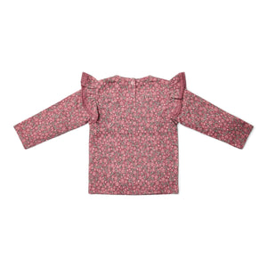 Little Dutch T- shirt lange mouw Rouge Flower