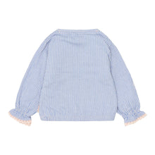 Afbeelding in Gallery-weergave laden, Little Dutch - Toddler girls Summer 26 - Blouse lange mouw Denim Blue Stripe