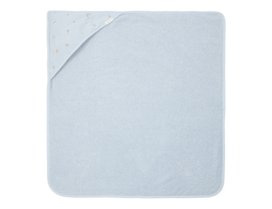 Little Dutch Badcape geborduurd Blue - 75x75 cm
