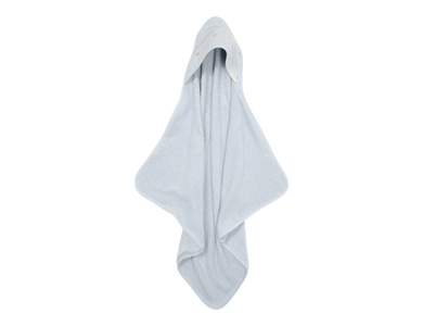 Little Dutch Badcape geborduurd Blue - 75x75 cm