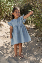 Afbeelding in Gallery-weergave laden, Little Dutch - Toddler girls Summer 26 - Jurkje korte mouw Denim