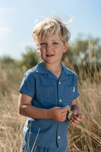 Afbeelding in Gallery-weergave laden, Little Dutch - Toddler boys Summer 26 - Blouse korte mouw Indigo