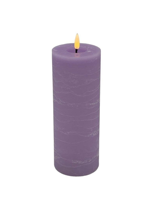 Mansion - Led Pillar Candle 7.5*20cm Lavender Paradise