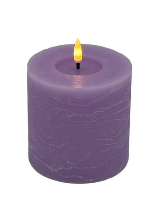 Mansion - Led Pillar Candle 10*10cm Lavender Paradise