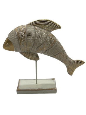 Mansion - Brown Gold Bream fish on Stand 30*8*26.5